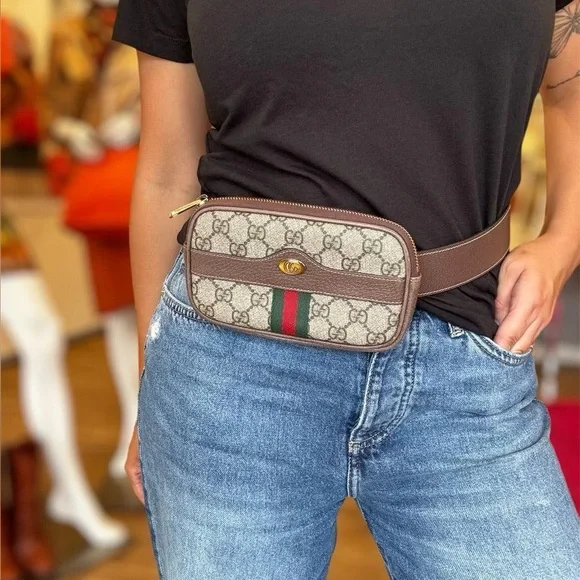 Authentic Gucci GG Supreme Mini Ophidia Belted iPhone Case - Size 75 - 30 - Picture 6 of 16